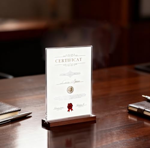 El soporte de sobremesa de metacrilato donde va tu cartel